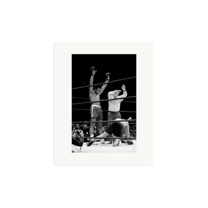 Muhammad Ali Knock Out Framed Print Print Only Medium