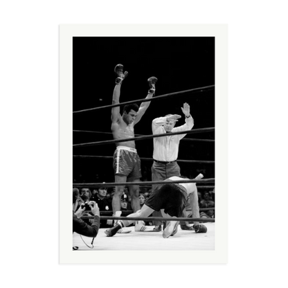 Muhammad Ali Knock Out Framed Print Print Only XXL