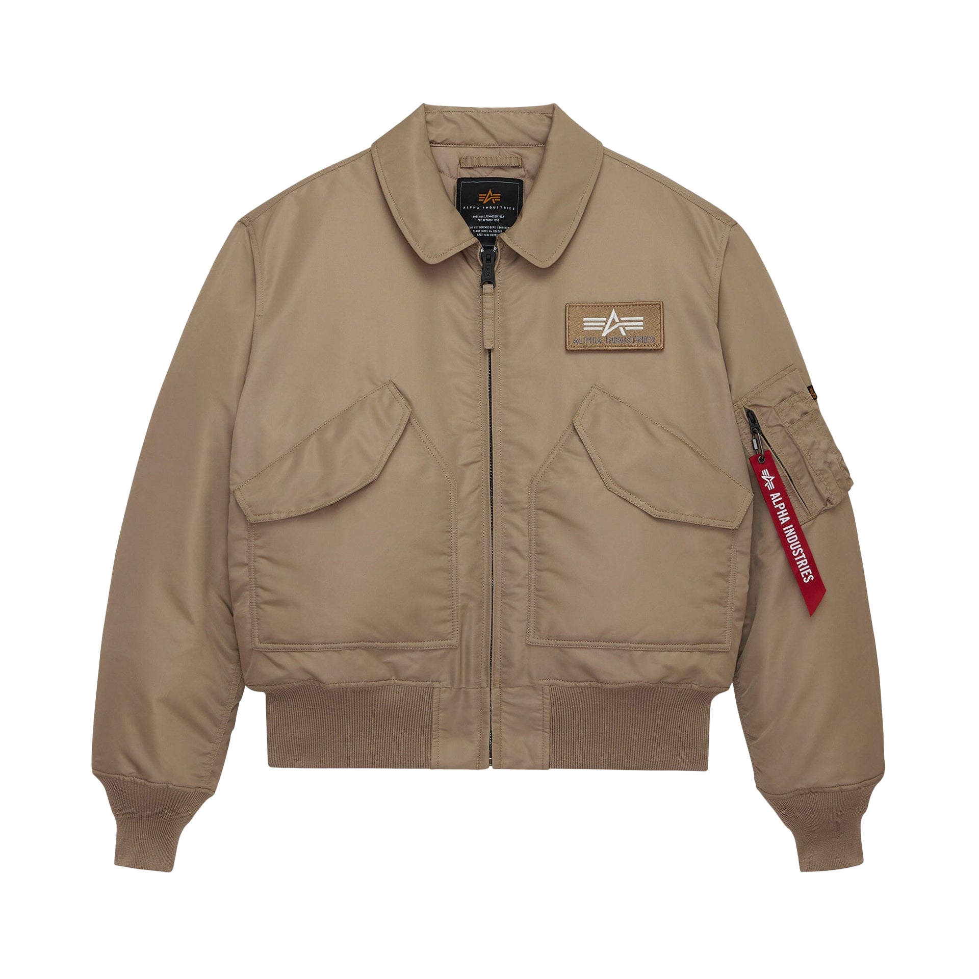 Alpha Industries CWU 45/P Heritage Bomber Jacket VINTAGE KHAKI