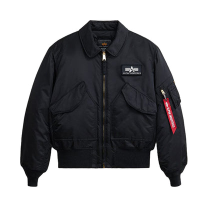 Alpha Industries CWU 45/P Heritage Bomber Jacket BLACK