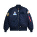 Alpha Industries NASA MA-1 BOMBER JACKET GEN II - REPLICA BLUE