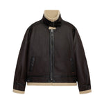 Alpha Industries MOUTON B-3 Jacket - BROWN