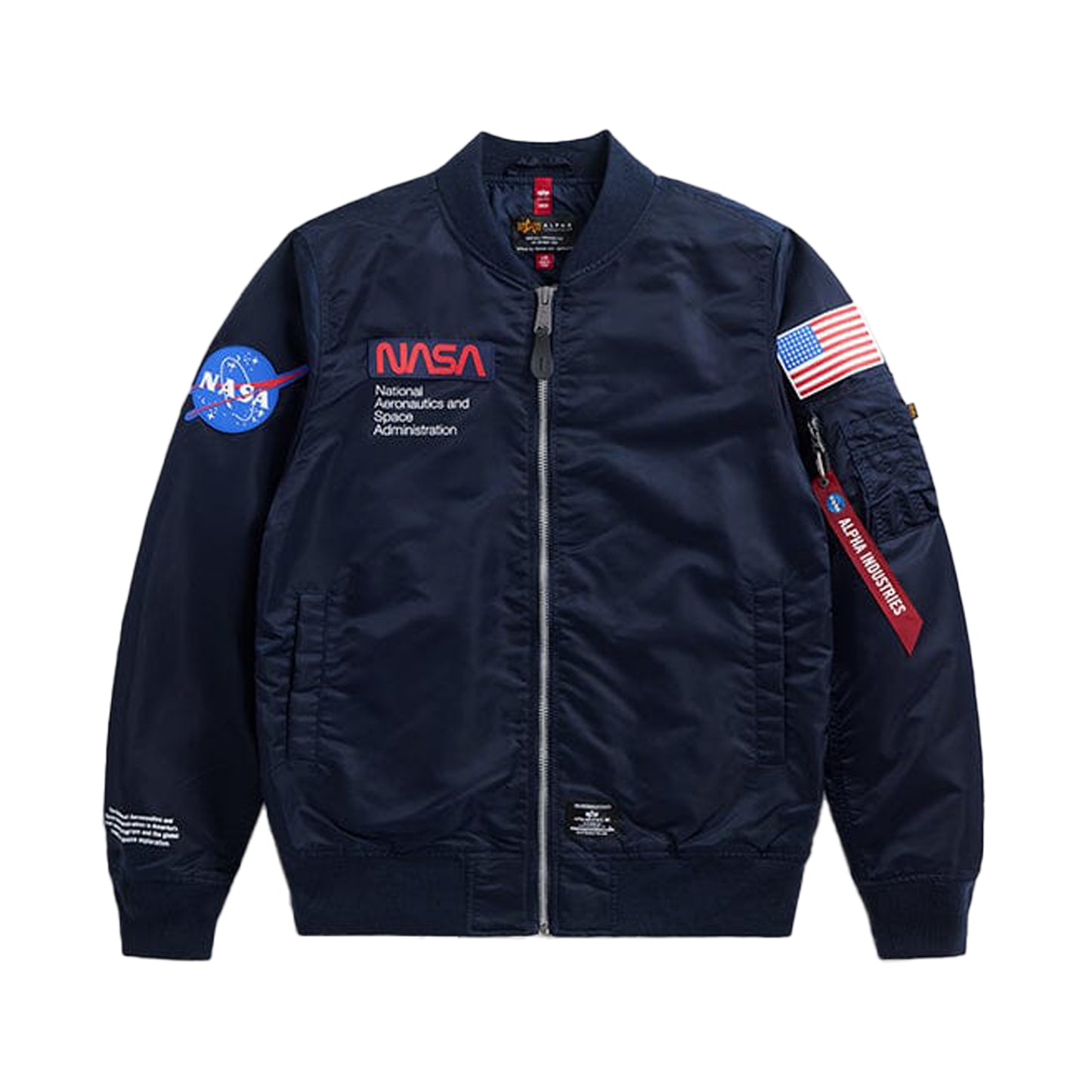 ALPHA INDUSTRIES L-2B NASA GEN II BOMBER JACKET REPLICA BLUE
