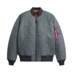 Alpha Industries Camo Quilted MA-1 Bomber Jacket - FIELD GRAY