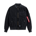 Alpha Industries L-2B Rip And Repair Bomber Jacket - BLACK