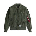Alpha Industries L-2B Rip And Repair Bomber Jacket - OG-107 GREEN