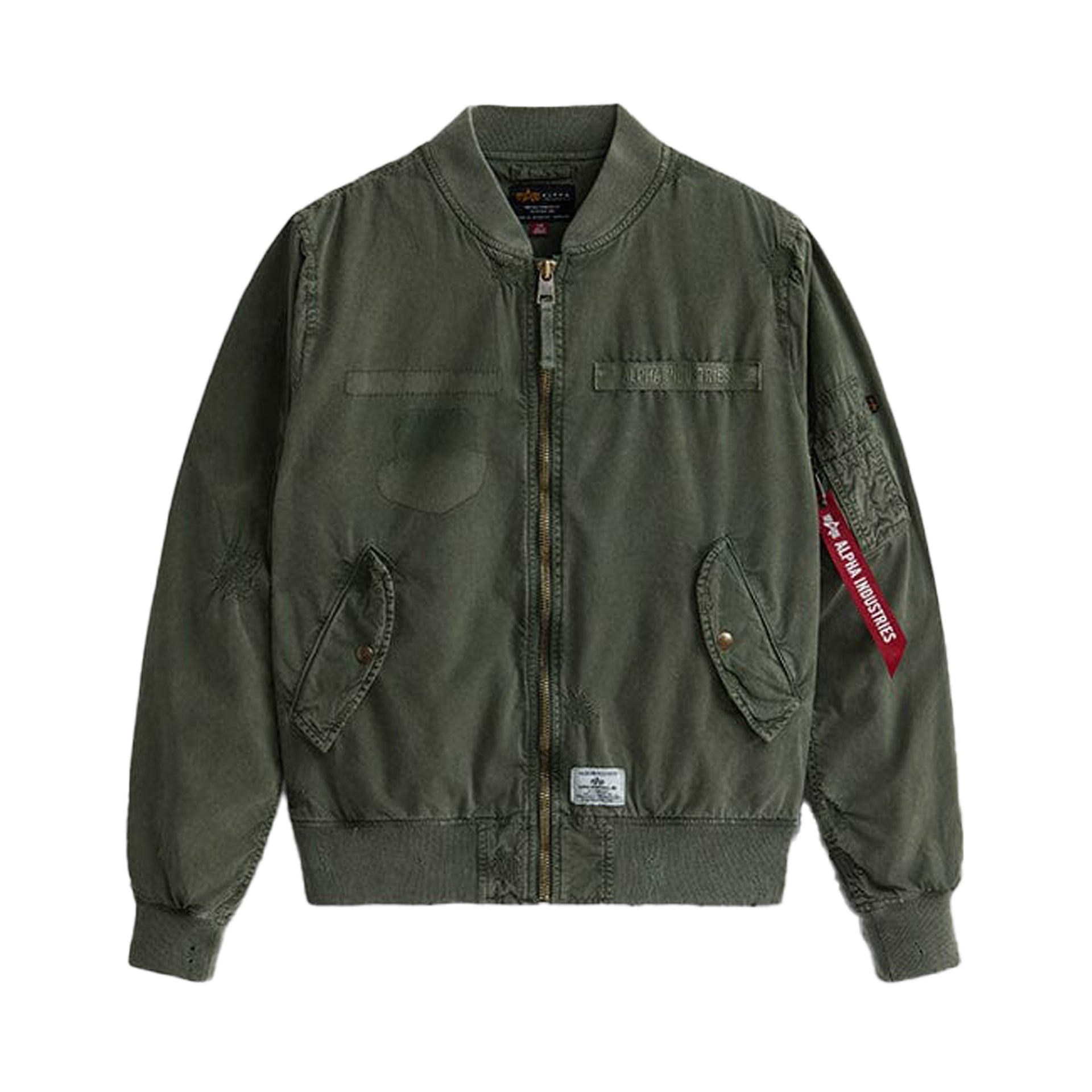 Alpha Industries L-2B Rip And Repair Bomber Jacket OG-107 GREEN