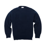 American Trench Shaker Stitch Sweater - navy