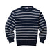 American Trench Cotton Breton Stripe Sweater - navy/natural