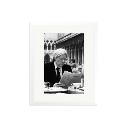 Andy Warhol in Venice Framed Print