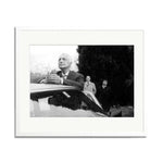 Gianni Agnelli Framed Print - White Frame