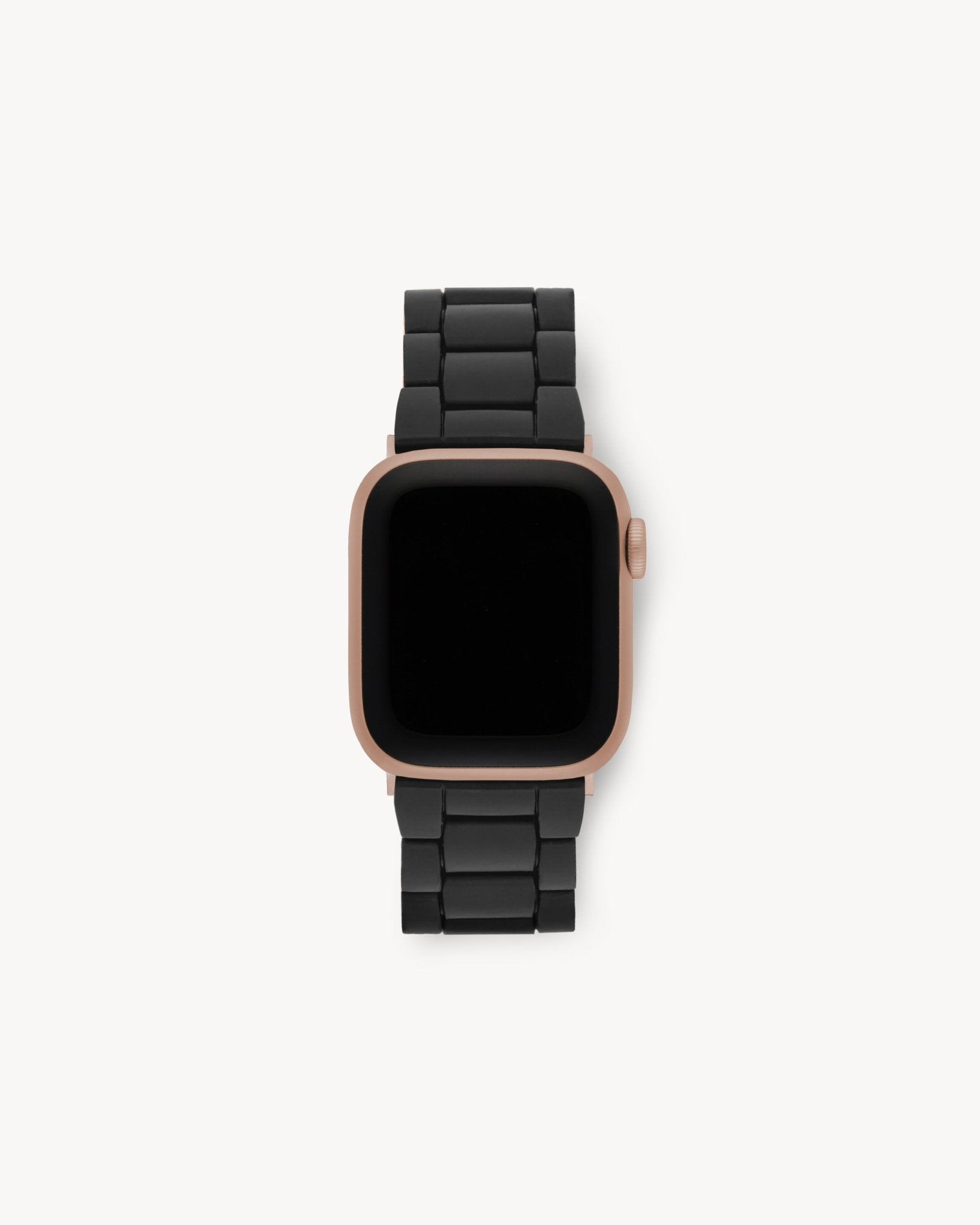 Machete Black Matte Apple Watch Band Rose Gold Hardware