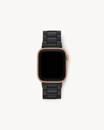 Machete Black Matte Apple Watch Band Rose Gold Hardware