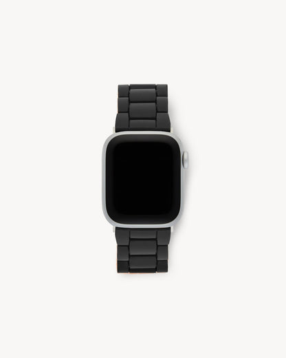 Machete Black Matte Apple Watch Band Silver Hardware