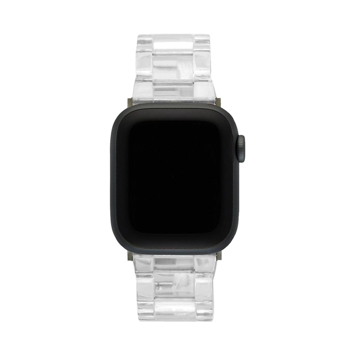 Apple Watch Band in Clear Black Hardware