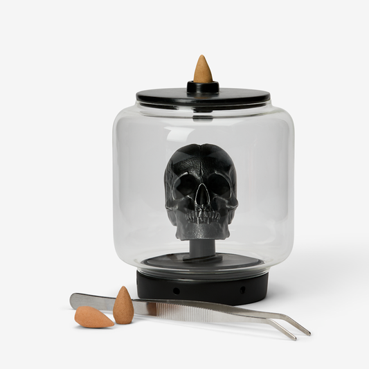 Backflow Incense Burner Bundle Skull