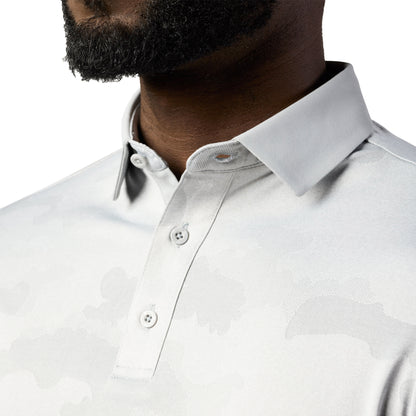 Asher Golf Jacquard Camo Polo