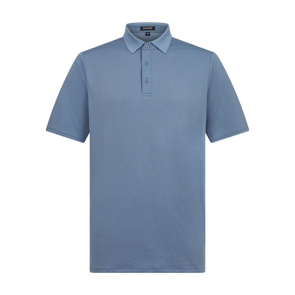 Asher Golf Herringbone Polo