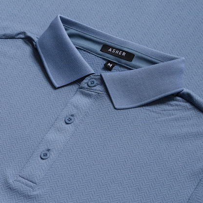 Asher Golf Herringbone Polo