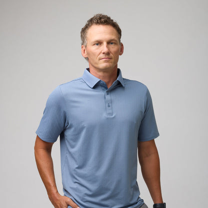 Asher Golf Herringbone Polo