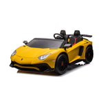 Ride-On Lamborghini Aventador Car - Yellow