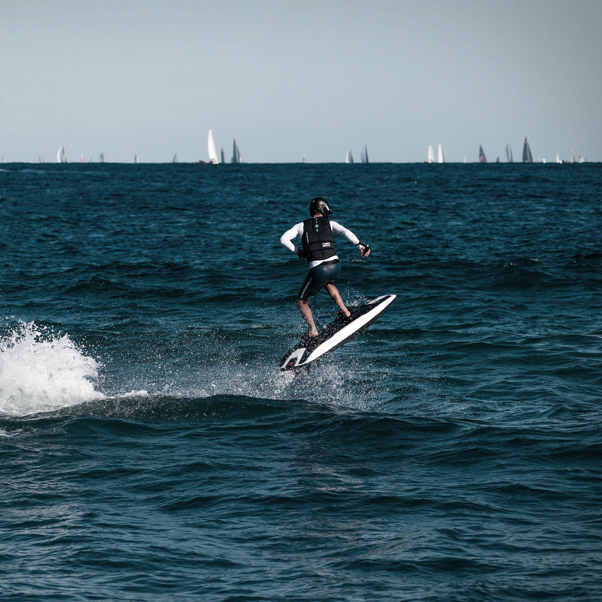 The electric clearance surfboard