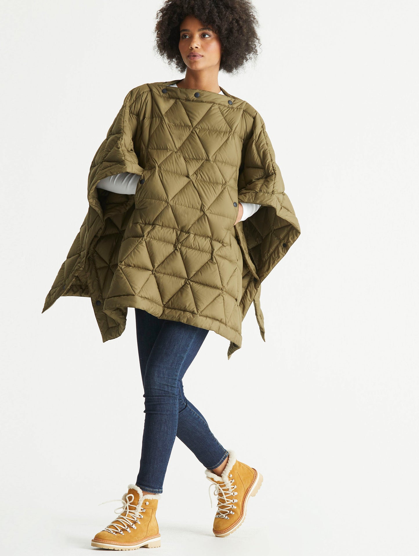 AETHER Command Green Down Poncho