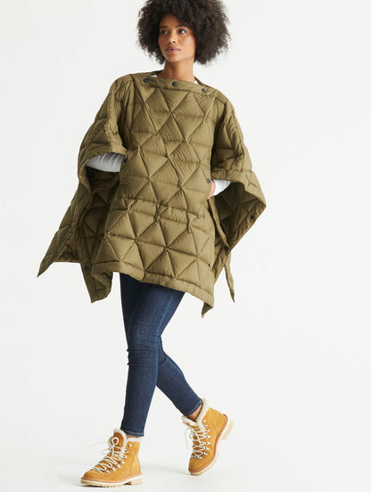 AETHER Command Green Down Poncho