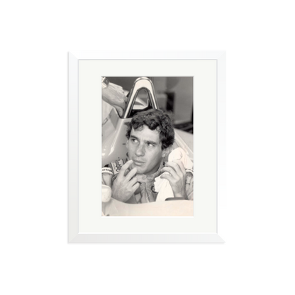 Ayrton Framed Print White Medium