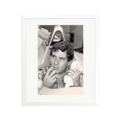 Ayrton Framed Print White Large