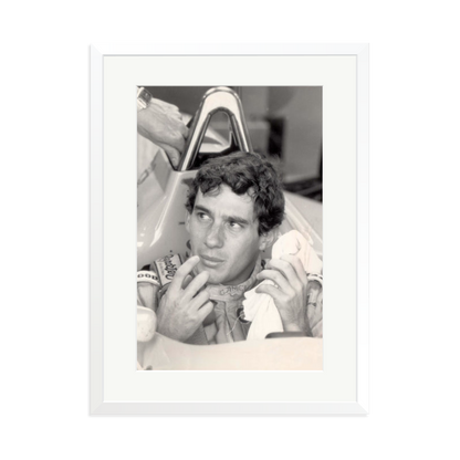 Ayrton Framed Print White XL