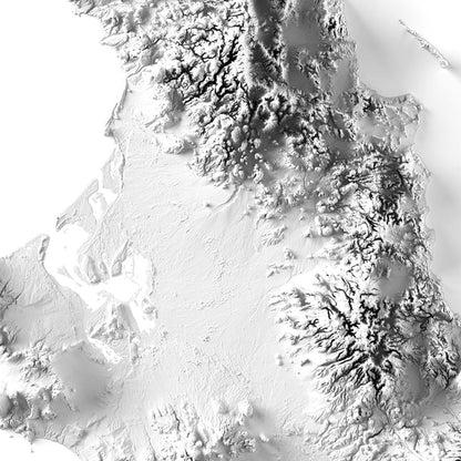 Baja California Elevation Map