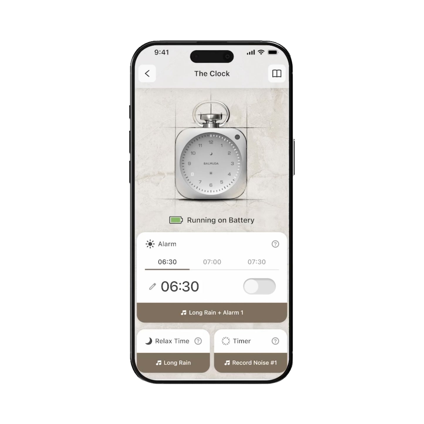 Balmuda The Clock