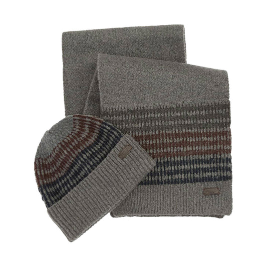 Barbour Branton Scarf & Beanie Gift Set