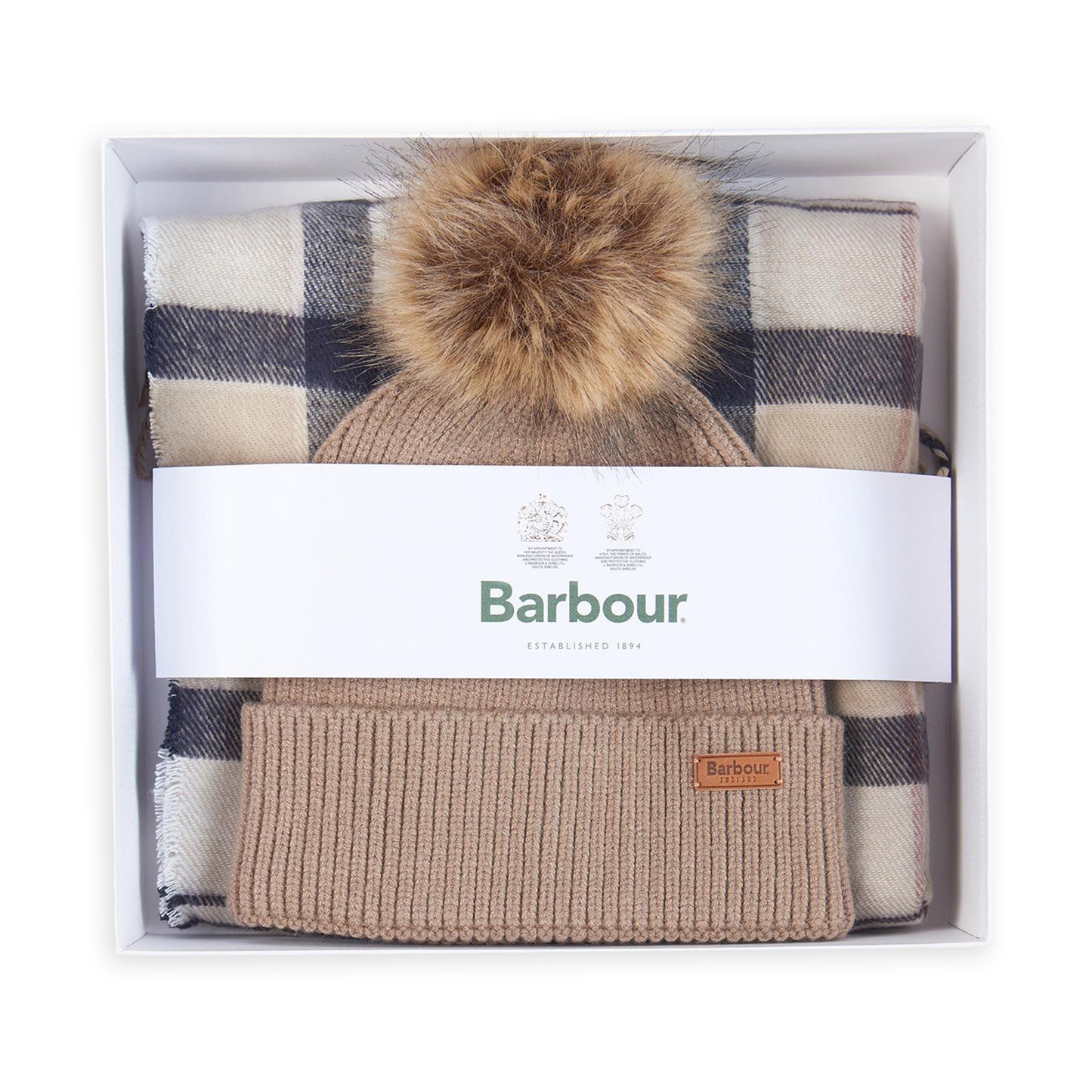 Barbour Dover Beanie & Scarf Gift Set