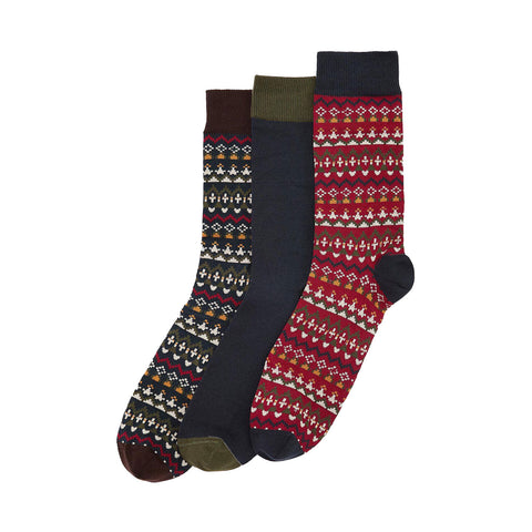 Barbour Fair Isle Sock Gift Set Barbour Fair Isle Sock Gift Set