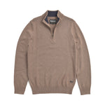 Barbour Kelson Half Zip Knitted Jumper - Stone