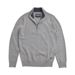 Barbour Kelson Half Zip Knitted Jumper - Grey Marl