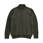 Barbour Milburn Zip-Up Jumper - Dark Olive