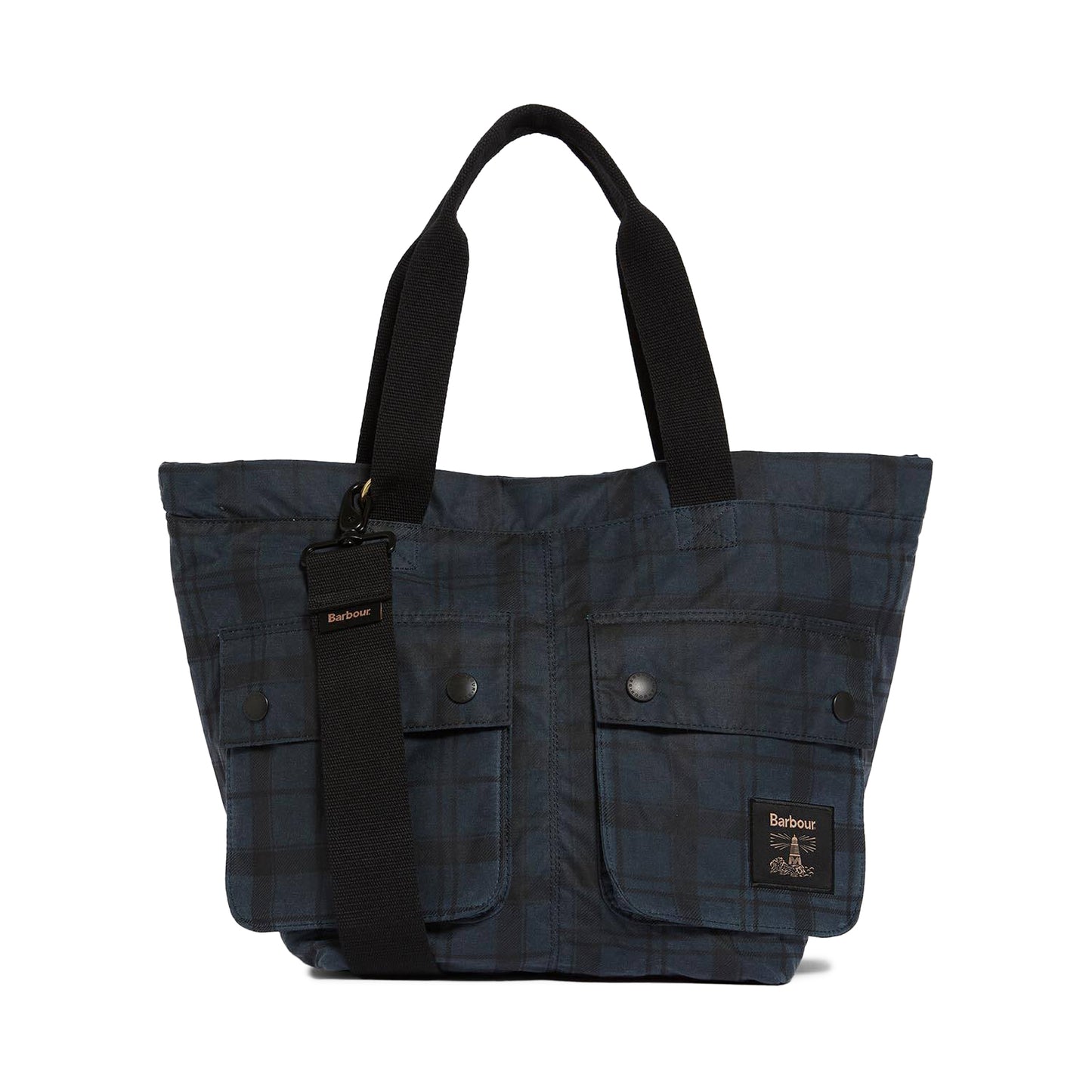 Barbour Field Waxed Carry All Tote Bag