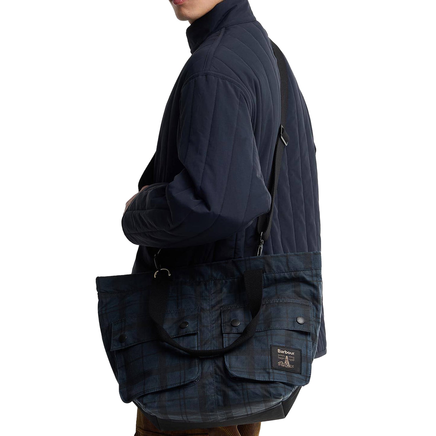 Barbour Field Waxed Carry All Tote Bag