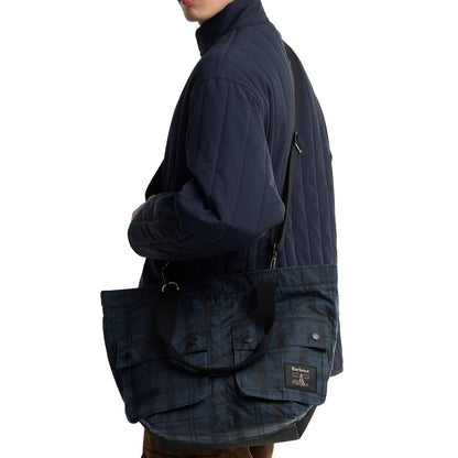 Barbour Field Waxed Carry All Tote Bag