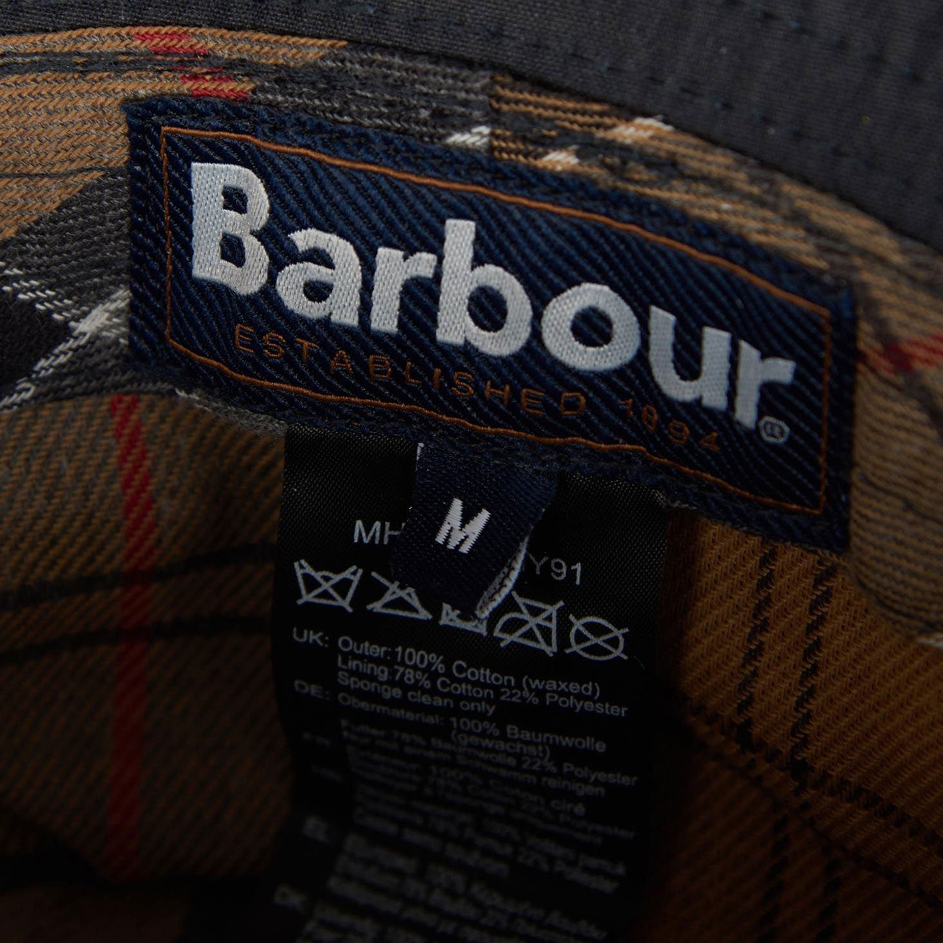 Barbour fashion wax bucket hat