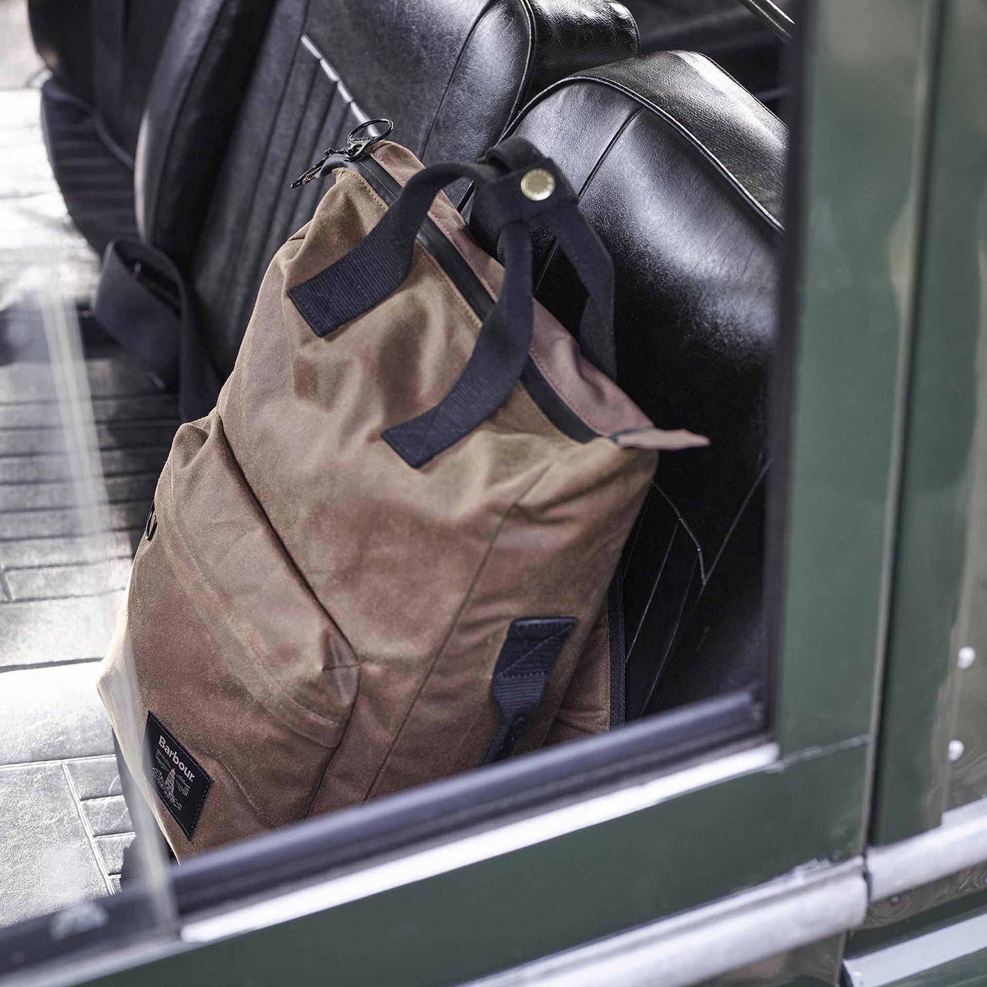 Barbour Field Waxed Backpack | Uncrate Supply