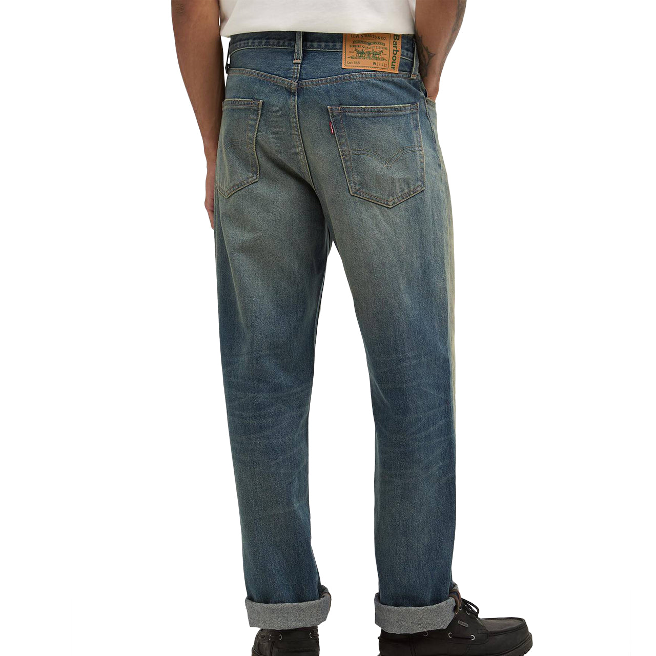 LEVI'S X BARBOUR 568 LOOSE JEANS