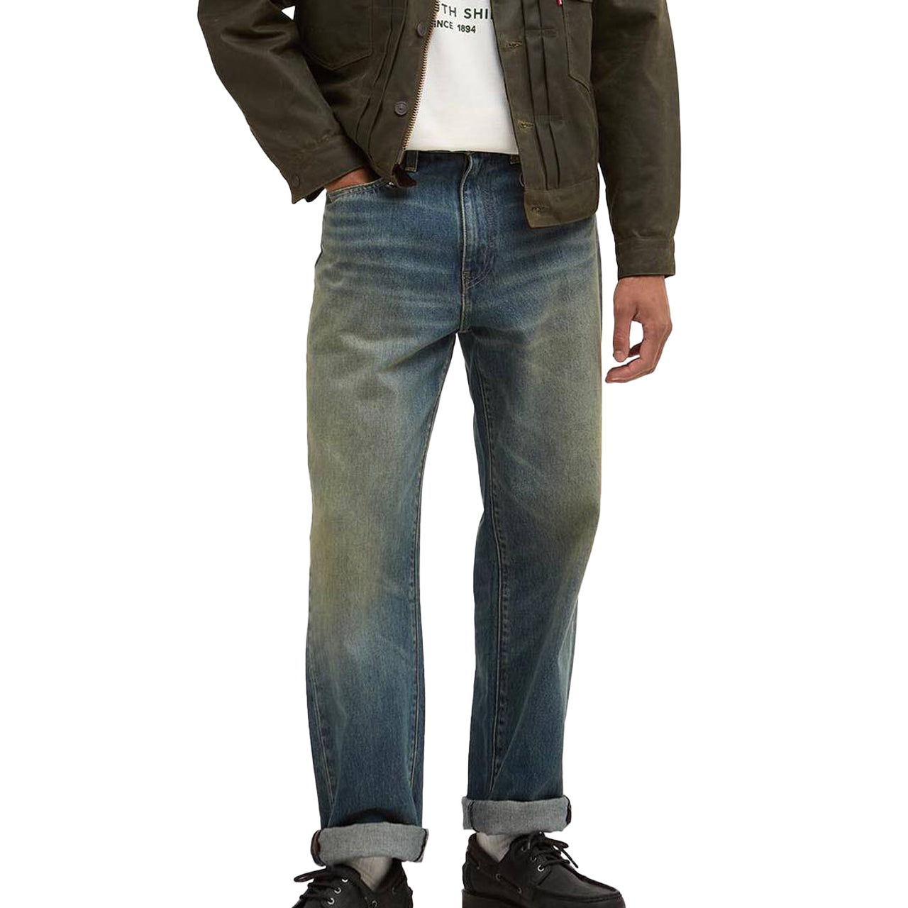 LEVI'S X BARBOUR 568 LOOSE JEANS