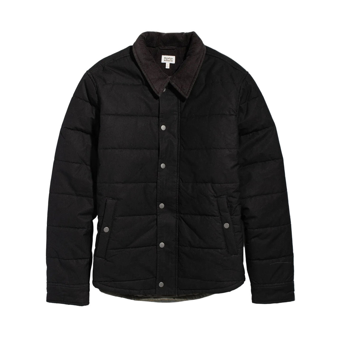 Bridge & Burn Holman Quilted Jacket / Black Canvas