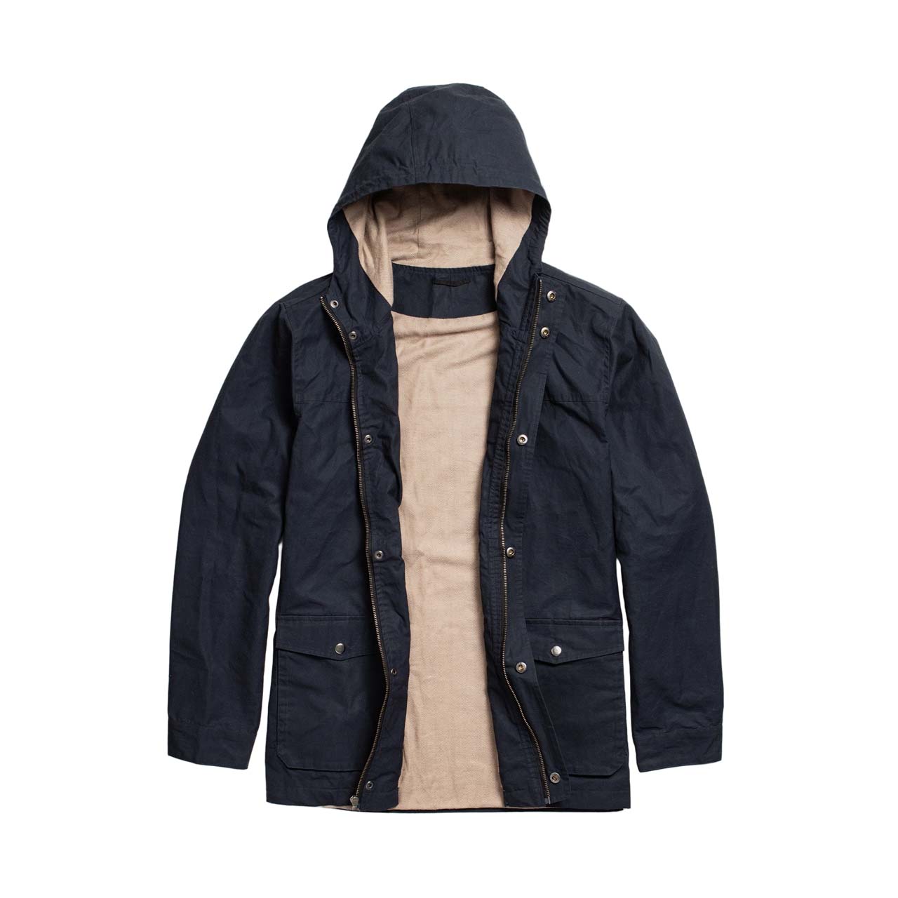 Bridge & Burn Navy Waxed Canvas Marshall Jacket