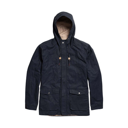 Bridge & Burn Navy Waxed Canvas Marshall Jacket
