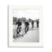 Beatles on Bikes Framed Print - White Frame